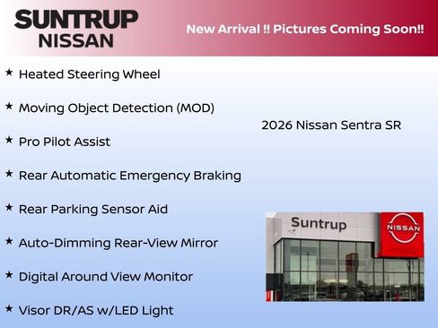 Certified 2026 Nissan Sentra SR w/ SR Premium Package FWD image 4
