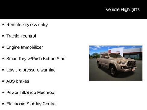 Certified 2020 Toyota Tacoma TRD Sport w/ TRD Premium Sport Package AWD/4WD image 3