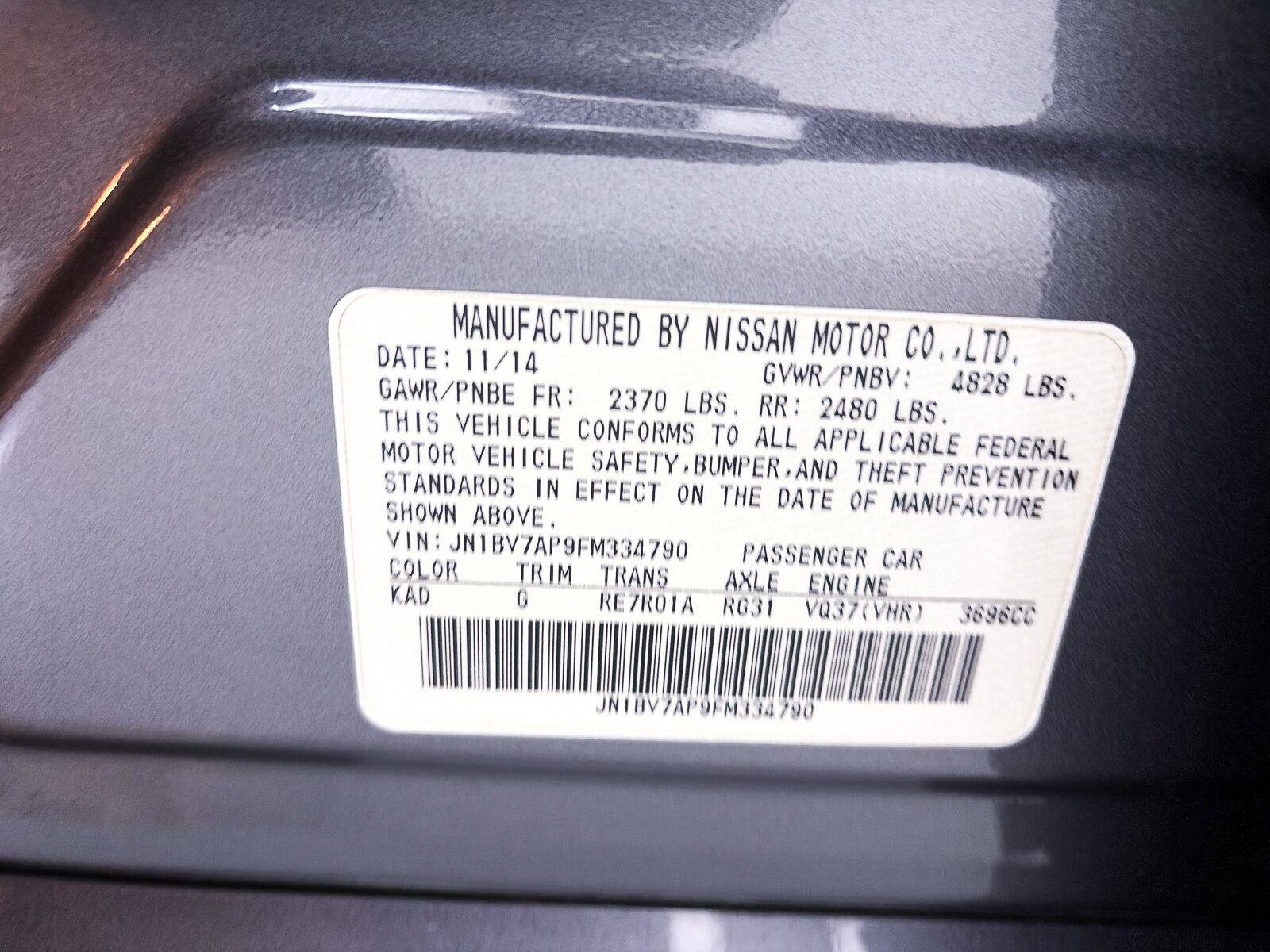 Used 2015 INFINITI Q50 Premium w/ Navigation Package RWD image 32