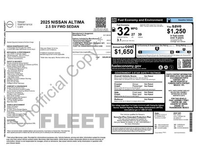 Certified 2025 Nissan Altima 2.5 SV