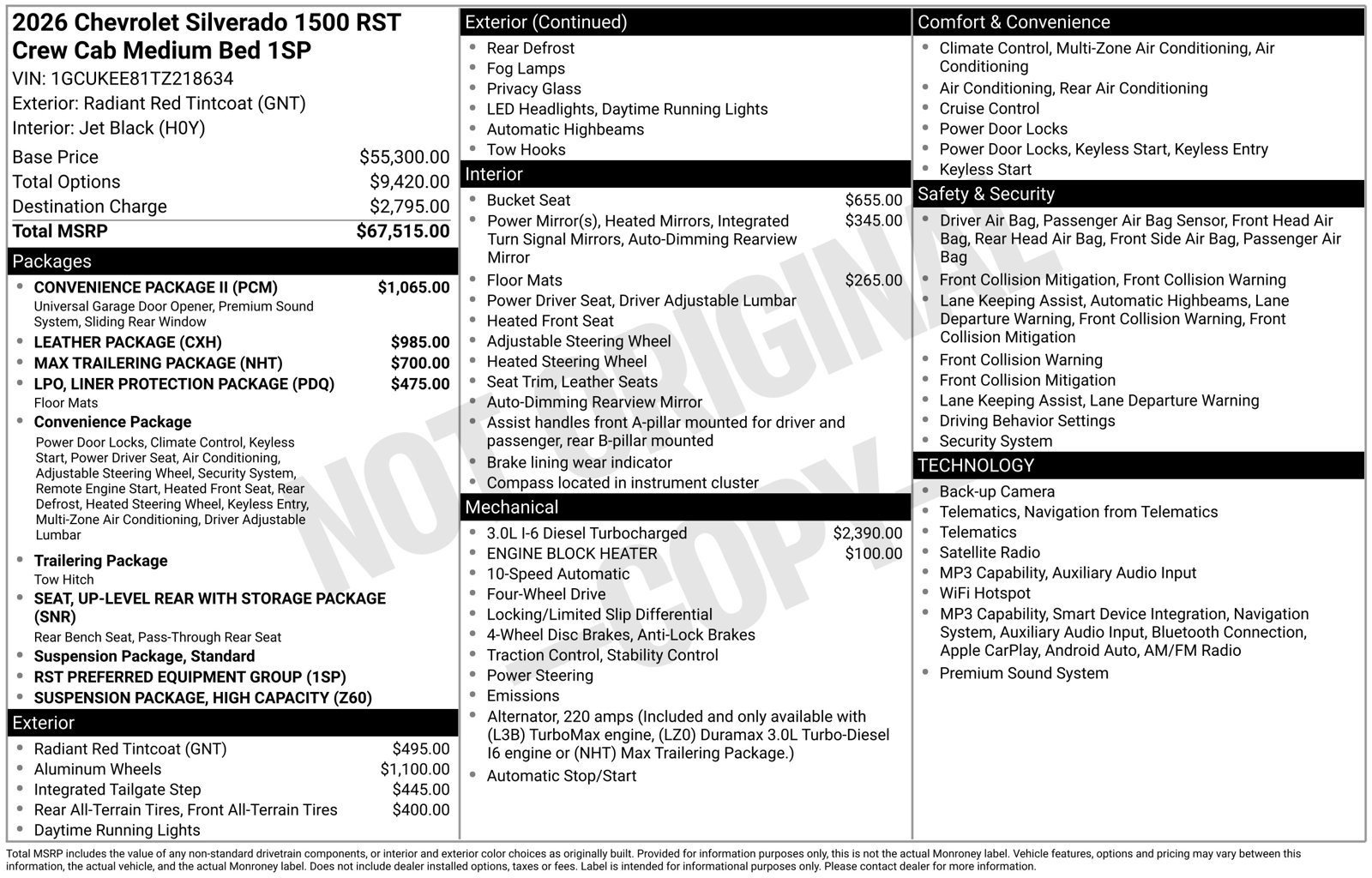 Used 2026 Chevrolet Silverado 1500 RST w/ Convenience Package II AWD/4WD image 38