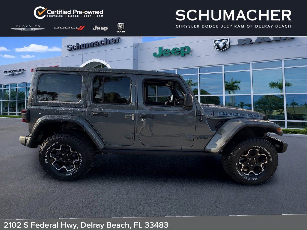 Used 2022 Jeep Wrangler Unlimited Rubicon 4xe w/ Steel Bumper Group AWD/4WD image 8