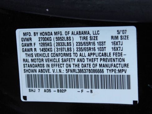 Used 2007 Honda Odyssey EX-L image 15