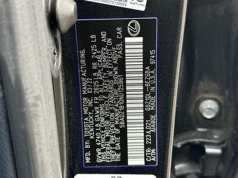 Used 2022 Lexus ES 350 w/ Premium Package image 33