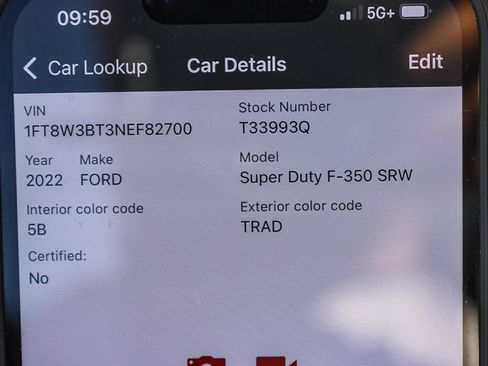 Used 2022 Ford F350 Lariat w/ Black Appearance Package image 2