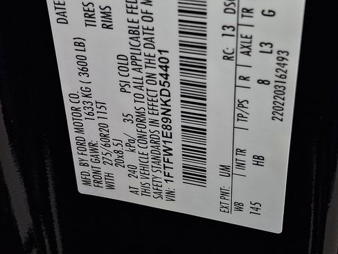 Used 2022 Ford F150 Lariat w/ Equipment Group 502A High image 35