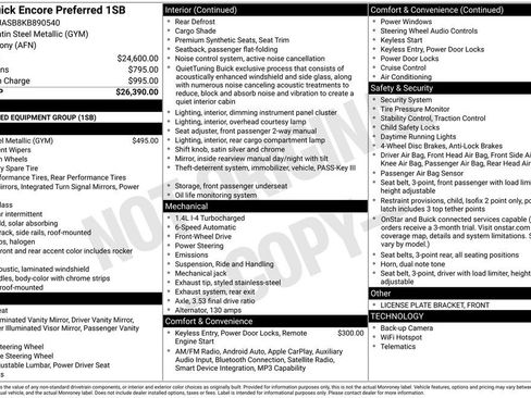 Used 2019 Buick Encore Preferred image 8