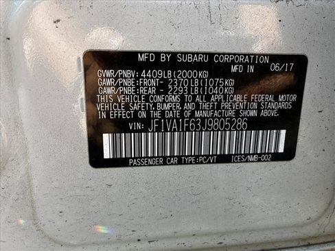 Used 2018 Subaru WRX Limited image 15