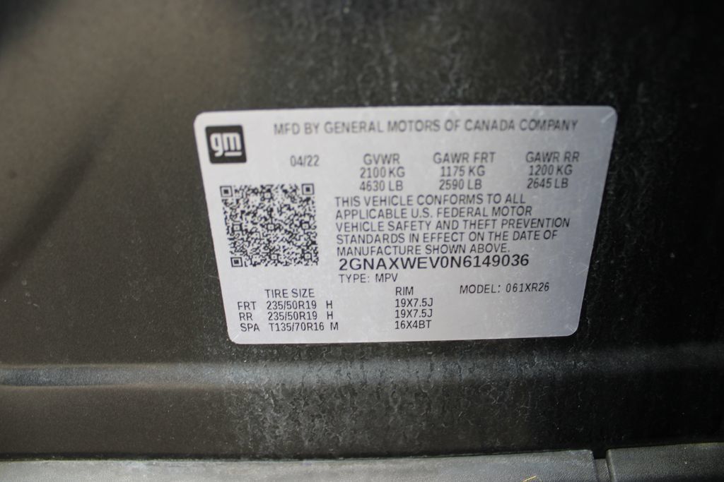 Used 2022 Chevrolet Equinox RS w/ RS Leather Package AWD/4WD image 50