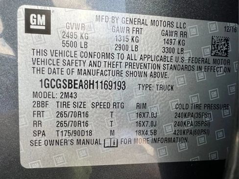 Used 2017 Chevrolet Colorado W/T w/ WT Convenience Package RWD image 14