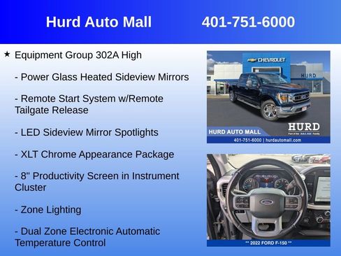 Used 2022 Ford F150 XLT w/ Equipment Group 302A High image 12
