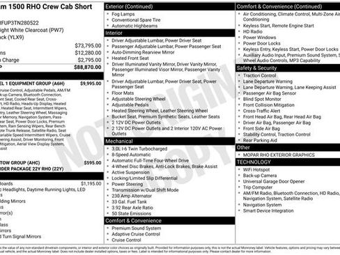 New 2026 RAM 1500 RHO w/ RHO Level 1 Equipment Group AWD/4WD image 36