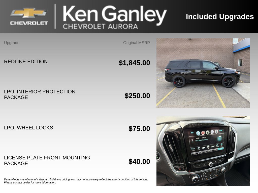 Used 2019 Chevrolet Traverse Premier w/ Redline Edition AWD/4WD image 6