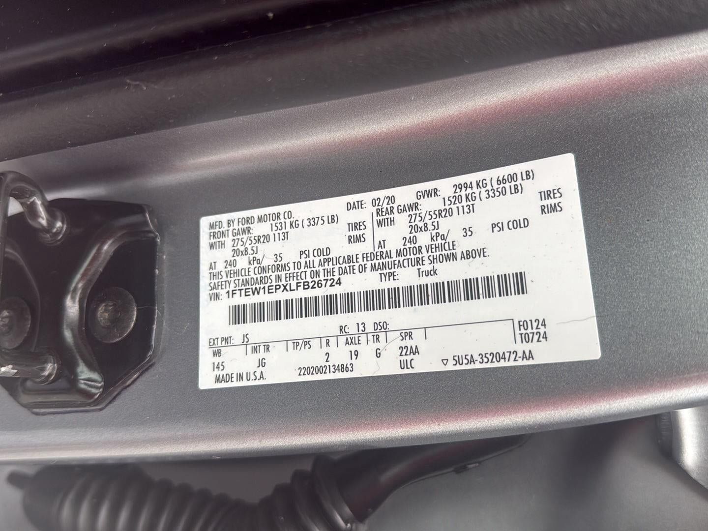 Used 2020 Ford F150 XL w/ Equipment Group 101A Mid AWD/4WD image 12