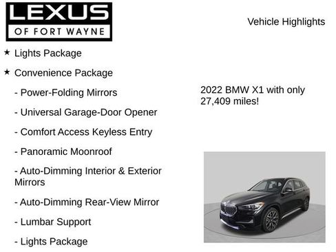 Used 2022 BMW X1 xDrive28i w/ Convenience Package AWD/4WD image 8