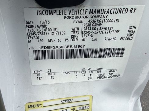 Used 2016 Ford F250 XL w/ Power Equipment Group RWD image 32