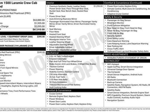 Used 2025 RAM 1500 Laramie AWD/4WD image 44