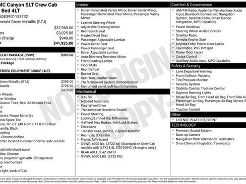 Used 2016 GMC Canyon SLT w/ Driver Alert Package AWD/4WD image 5