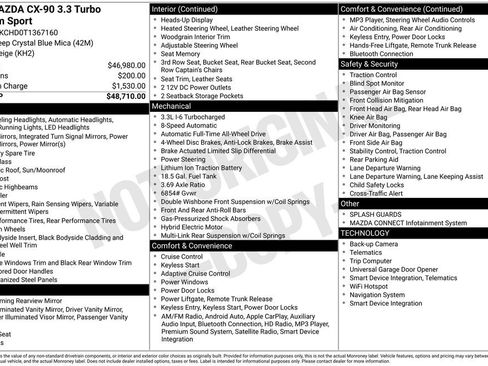 New 2026 MAZDA CX-90 3.3 Turbo w/ Premium Sport Pkg image 6