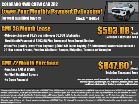 New 2026 Chevrolet Colorado ZR2 w/ Technology Package AWD/4WD image 2