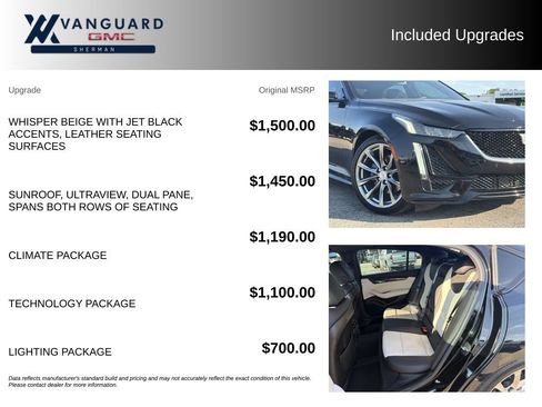 Used 2023 Cadillac CT5 Sport w/ Climate Package RWD image 9