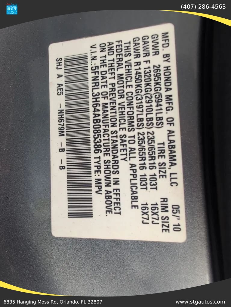 Used 2010 Honda Odyssey EX-L image 35