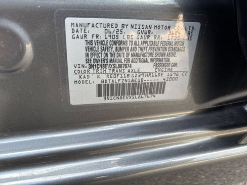 Used 2025 Nissan Versa SV FWD image 27