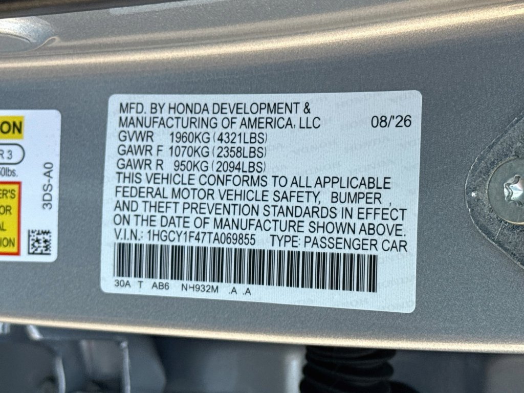 New 2026 Honda Accord SE image 33