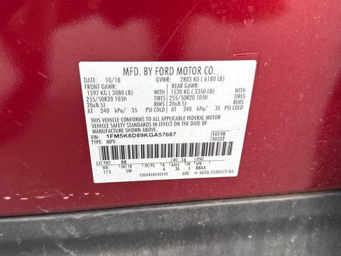 Used 2019 Ford Explorer XLT w/ Equipment Group 202A AWD/4WD image 27