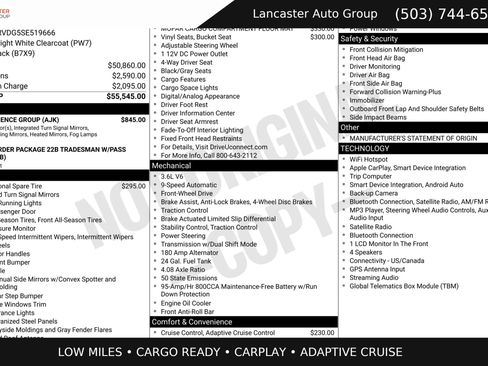 Used 2025 RAM ProMaster 2500 w/ Convenience Group FWD image 2