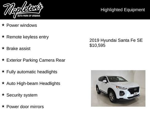 Used 2019 Hyundai Santa Fe SE FWD image 15