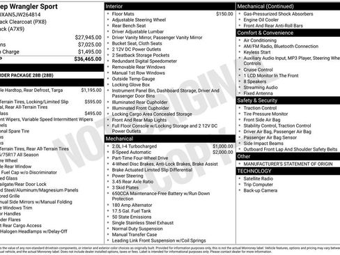 Used 2018 Jeep Wrangler Sport image 15