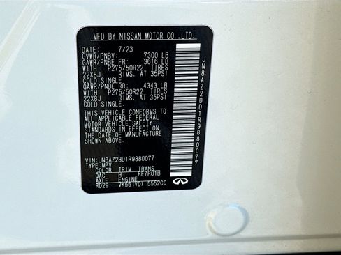 Used 2024 INFINITI QX80 Sensory image 46