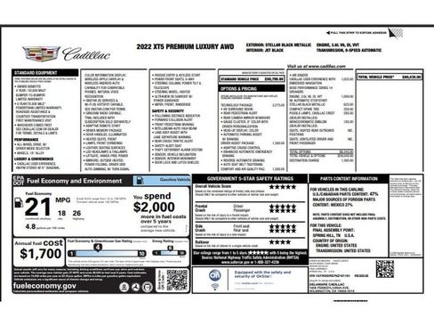 Used 2022 Cadillac XT5 Premium Luxury w/ Technology Package AWD/4WD image 7