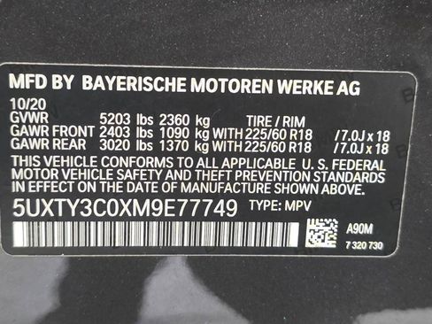 Used 2021 BMW X3 sDrive30i w/ Convenience Package image 31