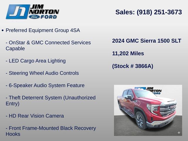 Used 2024 GMC Sierra 1500 SLT w/ SLT Premium Plus Package AWD/4WD image 16