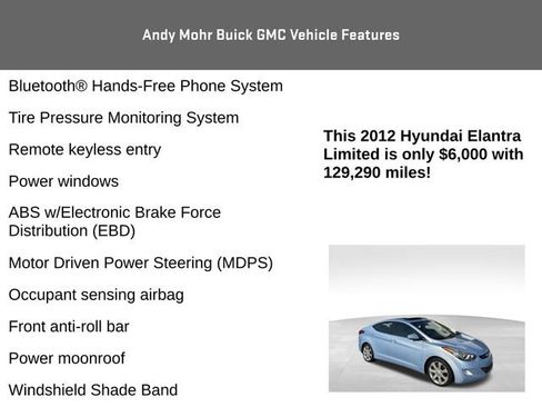 Used 2012 Hyundai Elantra Limited FWD image 8