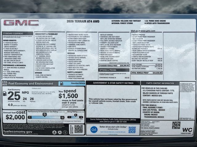 New 2026 GMC Terrain AT4 w/ Convenience Package III AWD/4WD image 21