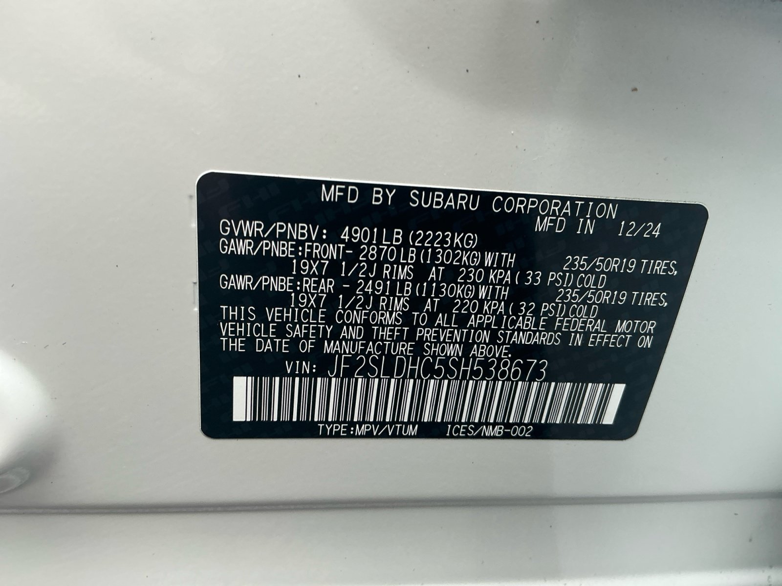Certified 2025 Subaru Forester Sport AWD/4WD image 16