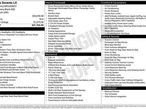 Used 2023 Kia Sorento LX image 6