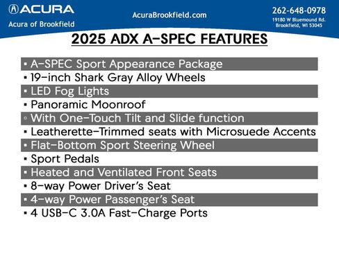 New 2025 Acura ADX A-Spec image 12