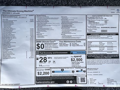 New 2026 BMW X1 xDrive28i w/ Convenience Package AWD/4WD image 35