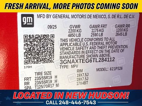Used 2026 Chevrolet Equinox RS w/ Convenience Package III AWD/4WD image 14