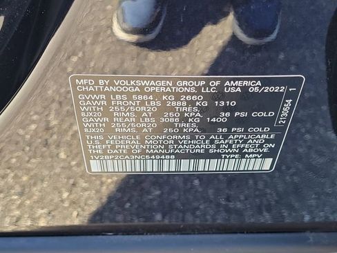 Used 2022 Volkswagen Atlas SEL AWD/4WD image 13