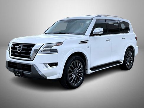 Used 2021 Nissan Armada Platinum w/ Captain's Chairs Package AWD/4WD image 1