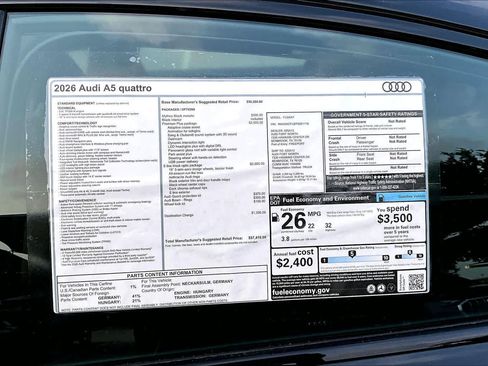 New 2026 Audi A5 2.0T Premium Plus AWD/4WD image 16