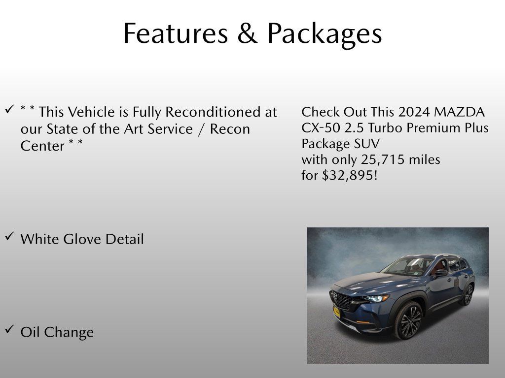 Used 2024 MAZDA CX-50 2.5 Turbo w/ Cargo Package AWD/4WD image 4