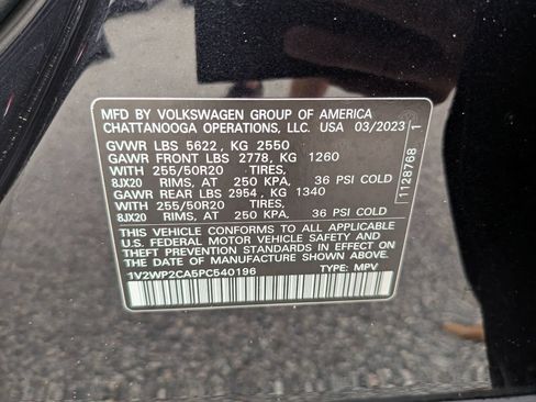 Certified 2023 Volkswagen Atlas SE FWD image 35