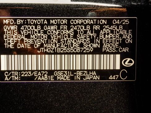 Used 2025 Lexus IS 350 F Sport w/ Accessory Package 2 RWD image 42