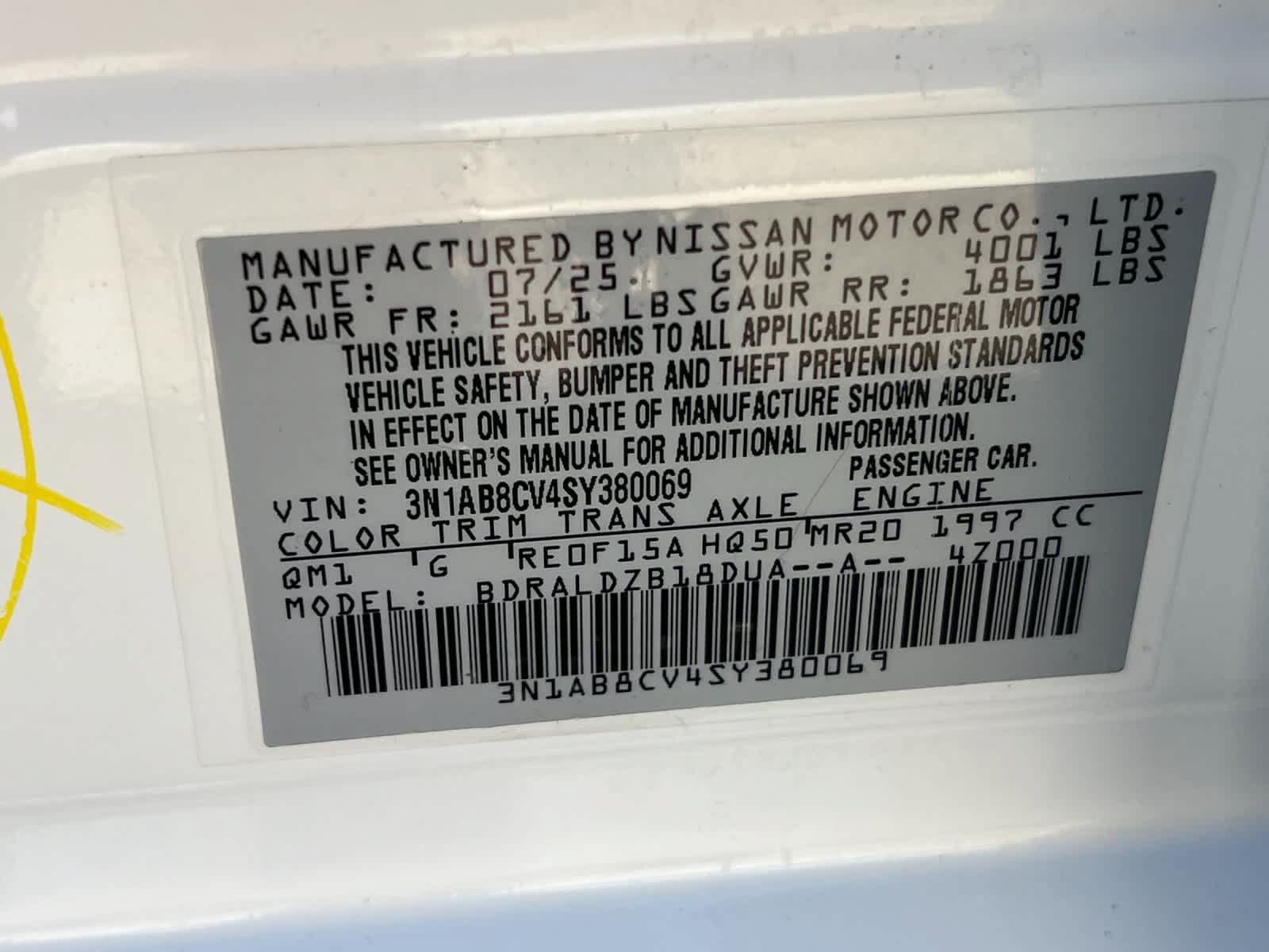 Used 2025 Nissan Sentra SV FWD image 30